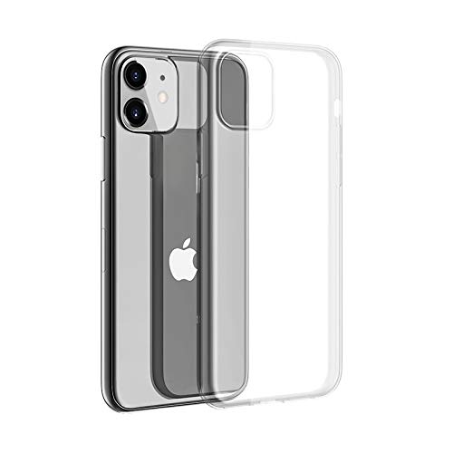 Image of Case Creation New iPhone 14 Plus Premium Imported 0.3mm Crystal Clear Totu Silicone Transparent Flexible Soft Corner Protection with TPU Slim Back Case Color Cover for iPhone 14 Plus