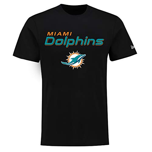  New Era Miami Dolphins T Shirt Stacked Logo Te...