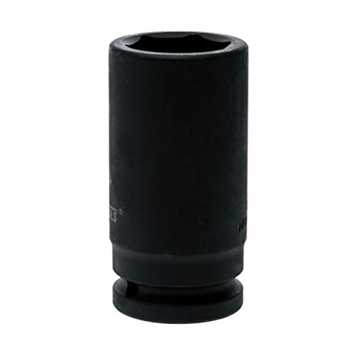 Teng Tools 33MM 3/4 Inch Drive 6 Point Metric Deep Chrome Molybdenum Impact Socket | Mechanic Tool | Hand Tool - 940633-C