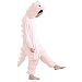 Aoibox Unisex Adult Pink and Dinosaur Animal Cosplay Onesie Pajamas Size L?PinkDinosaur