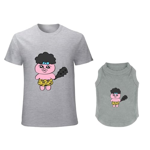犬の服 タンクトップTシャツ おぱんちゅうさぎ ベスト スポーツ服 洋服 パジャマ カップ ル服 上着 春夏服 小中大型犬服猫服 脱毛保護 日焼き防ぐ 虫除け お散歩 記念撮影 犬用コスチューム (グレー/S)