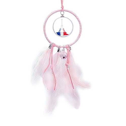 Silhouette de la Tour Eiffel avec dream catcher de prestige et clochette