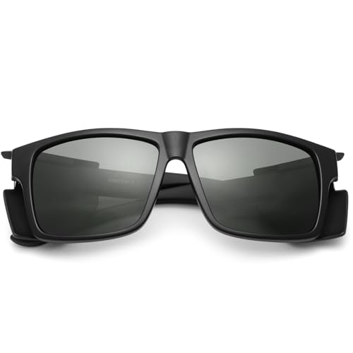 Fashionable Women square polarized Men sunglasses, side protection design to block glare DG519-20254