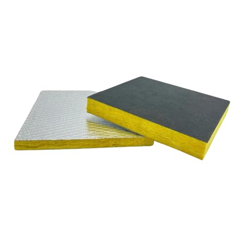 F&L Johns Manville Duct Insulation Panels 1 to 2 Thick 24x24 and 24x48 HVAC Thermal Fiberglass Insulation for Sheet Metal Duct Systems R4 R6 & R8 Ductboard (1-1/2in x 24in x 24in)
