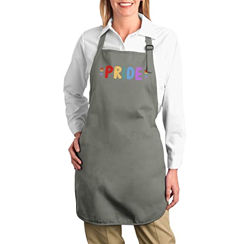 Tablier cuisine gay lesbien multicolore réglable avec poche lavable