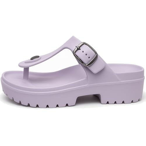 Image of ORTHO JOY Orthopedic Arch Support Sandals for Women - Comfort Slip-On Toe Post Slides with Adjustable Strap & Cushion Sole