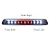High Mount Stop Light Assembly, Rear Roof Center LED Third 3rd Brake Cargo Light Replacement Fit for Chevy Colorado 2004-2012,Fit for GMC Canyon 2004-2012 (Black Housing Smoke Lens)