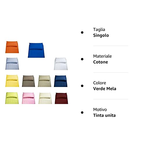 Completo letto singolo Irge in cotone lenzuolo