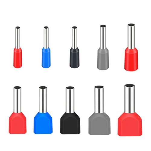 JOYELEC 1330 Pezzi E/TE 0.5-10mm² Crimpatura Capicorda Elettrici，Contenente Terminali Elettrici,ghiere per terminali estremità di cavo gemelle, adatti per Circuito domestico industriale