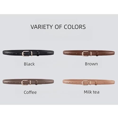 Belts for women, Waist Belt Women's Waist Belts New Pure Cowhide Belt Needle Buckle Belt Versatile and Simple Denim Suit Dress Belt(Black,110 cm)3