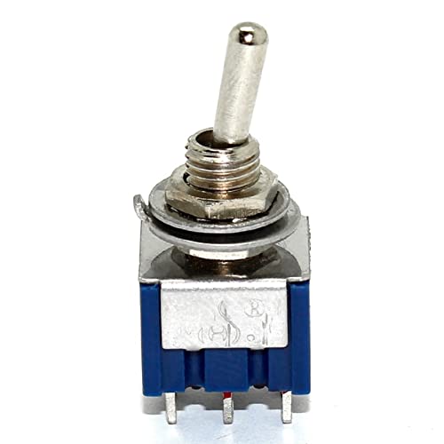 Micro interrupteur MTS-202 on-on SPDT 6 broches bleu 6A 125V pour circuits
