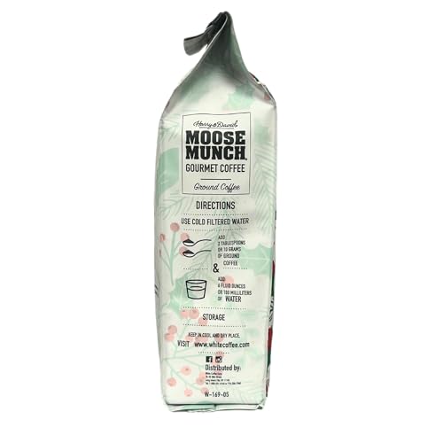 Harry & David Moose Munch Peppermint Mocha Flavored Gourmet Ground Coffee, 100% Arabica, Holiday Limited Edition - 12 Ounce