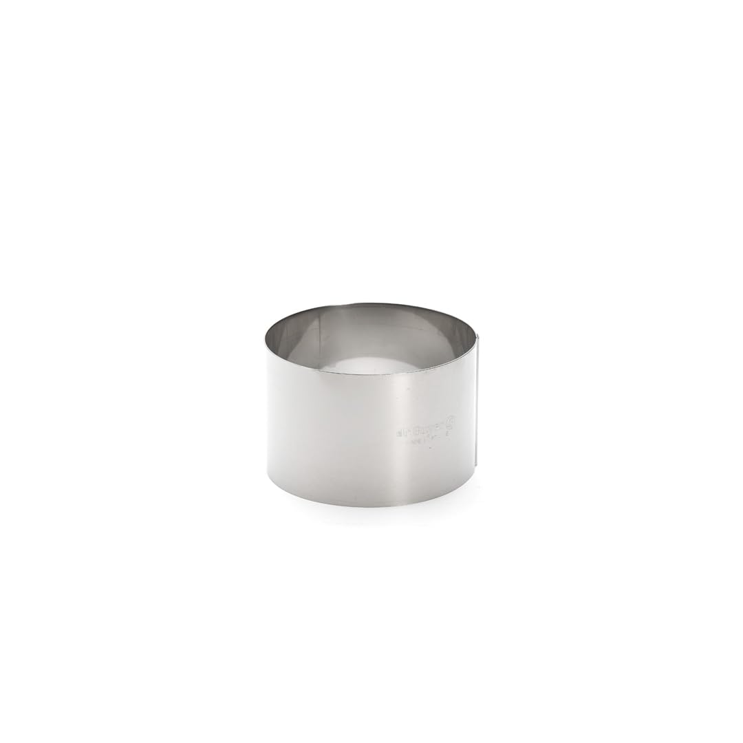 DE BUYER -​3912.12 -​cercle rond pain surprise inox ø12xh8cm, Argenté