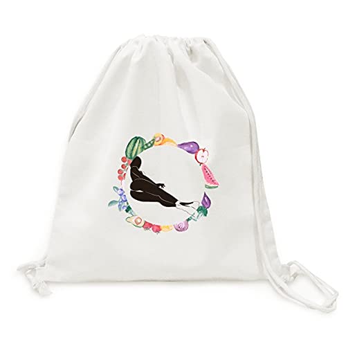 Sac en tissu pliable pour fruits élégant imprimé bikini pour faire vos courses au marché