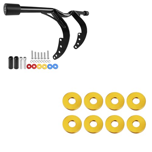 kekykm Softail Engine Guard Crash Bar Golden Aluminum Alloy Crash Bar Decorative Spacer Ring for Harley 2018-2026 Softail Standard Street Bob Low Rider M8 Models