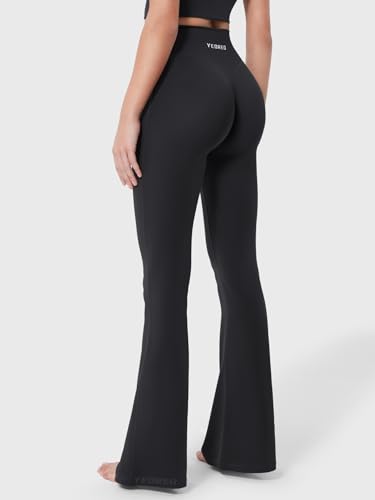 YEOREO Baverly Workout Flare Leggings for Women, 32" Hidden Scrunch Gym Yoga Pants High Waisted Casual Leggings4