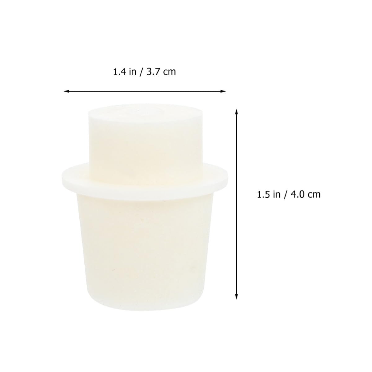 5pcs Silicone Conical Flask Stoppers 21-25mm for 100ml Erlenmeyer Glass Bottles Laboratory Test Tube Plugs Flask Sealing Caps for Scientific and Industrial Use