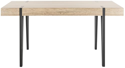 Safavieh Home Alyssa Rustic Industrial Brown and Black Dining Table