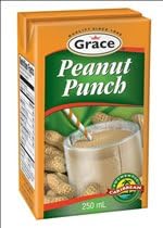 12 -Boxes of Grace Peanut Punch Authentic Caribbean 240ml Each BOX , Product of Jamaica