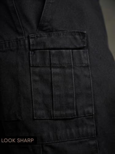 Image of GRECIILOOKS Men'S Cotton Cargo Shorts, Lightweight Half Pant Elastic Waist Casual Summer Shorts with Pockets