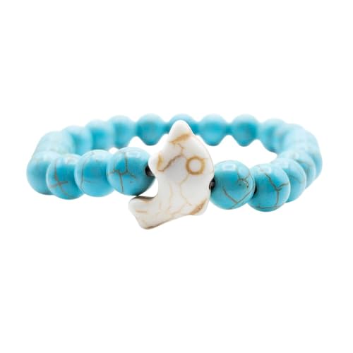 aninu Perlen Armband mit Delfin & GPS Live Tracking mit App - Ocean Freundschaftsarmband für Damen & Herren, Delfine Friendship Bracelet als Geschenke für Frauen & Männer, Glücksbringer (Turquoise) aninu Perlen Armband mit Delfin & GPS Live Tracking mit App - Ocean Freundschaftsarmband für Damen & Herren, Delfine Friendship Bracelet als Geschenke für Frauen & Männer, Glücksbringer (Turquoise)