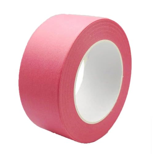 Image of 2 Inch Masking Tape Pink Painters Tape, Pink Paper Tape for Arts DIY Crafts Painting Labeling Decoration School Projects Home Office, 2 inch x 55 Yards