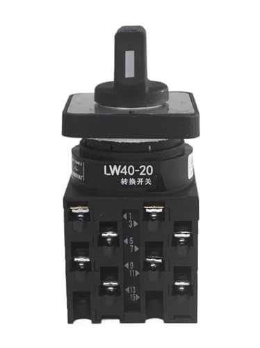Interruptor universal de levas rotativo con conmutación por voltaje de 8 vías 20A 2