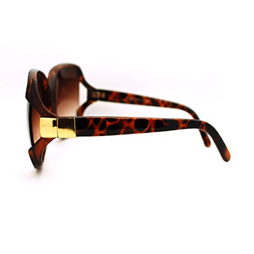 SA106 Womens Extra Oversized Round Designer Fashion Exposed Lens Butterfly Sunglasses4