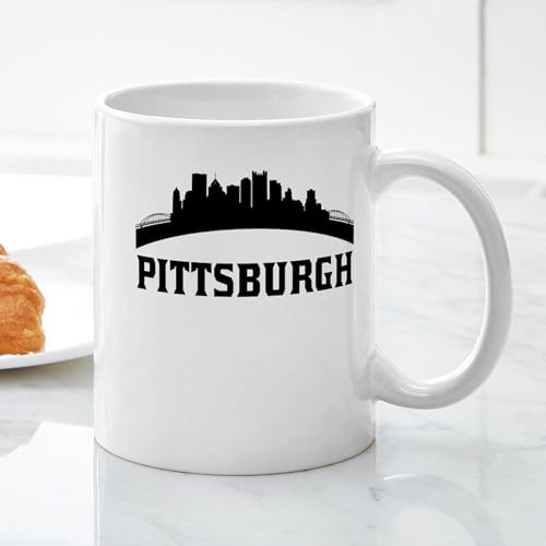 Taza de cerámica 11 oz CafePress Pittsburgh PA Skyline miniatura 5