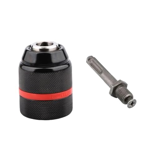GYQAZSS 2-13mm Keyless Threaded Metal Drill Chuck, Hex Shank/SDS/Square Quick Grip Adapter, Chuck for Drill Bits Screwdriver Tap&Sockets 1/2/4 pcs