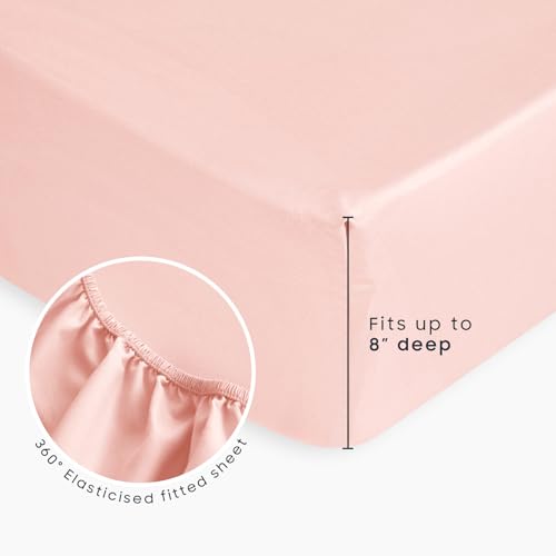 Image of Wake In Cloud - Toddler Bedding Set for Boys Girls, Cute Star Polka Dot, 4 Pieces Soft Crib Bed Set Including Comforter, Sheets and Pillowcase, Light Pink