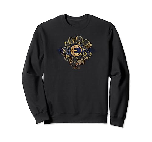 Sweat Marvel Eternals Gold Runes noir col rond pour adulte