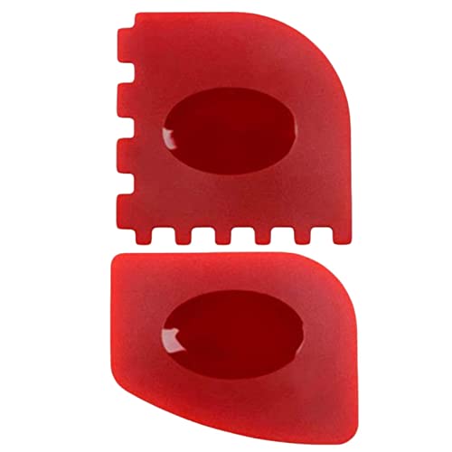 Raschietto per pentole in ghisa, 2 spatole per griglia, strumento di pulizia per padelle in ghisa, padella, padella, grill, pentole a righe Abbto