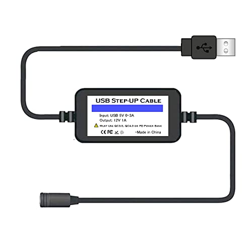 Heated Jacket Battery Adapter Charger USB Plug Cable for Milwaukee, Dewalt, Makita, Snap-on, Metabo， Craftsman, AEG, Ryobi, Rigid (5V Step-Up 12V)