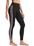 Aoysky Womens Buttery Soft Workout Leggings 25' Side Stripes High Waisted Full Length Yoga Leggings...