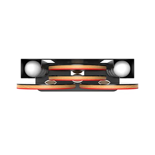 Hqying Ping Pong Paddle And Ball Holder - Table Tennis Storage Rack -Ping Pong Rack And Ball Holder - Holds 4 Paddles And 8 Balls Heavy Duty Wall Mounted Hanger Display Shelf （1） #TOP4
