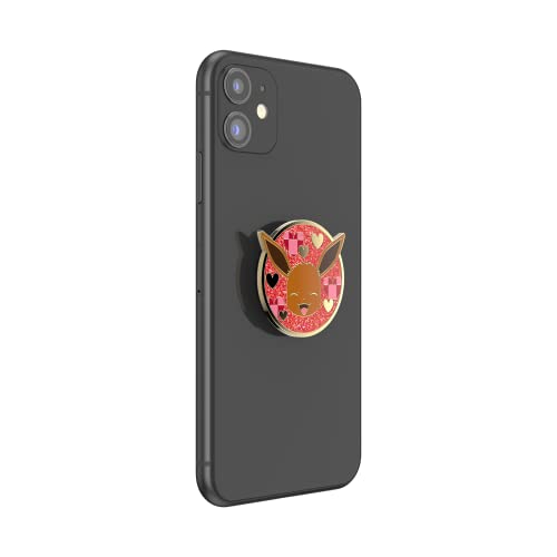 Image of PopSockets Adhesive Phone Grip, Holder, Phone Stand, Pokemon - Enamel Eevee XOXO