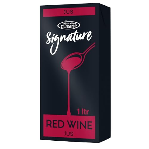Essential Cuisine Signature Red Wine Jus - Rich and Velvety Red Wine Gravy, Perfect for Gourmet Dishes - Gluten-Free - 1 Litre