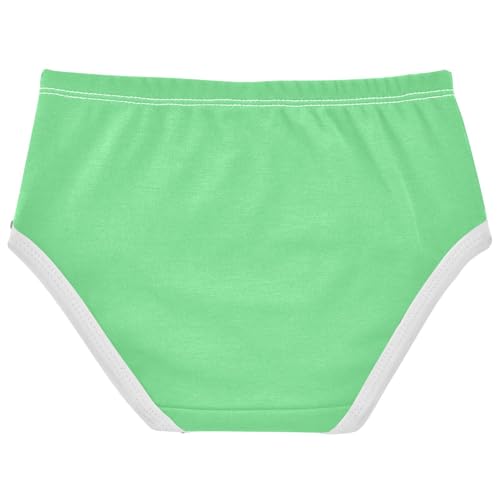 Joisal Aesthetic Toddler Girls Underwear 2t Cotton Panties Little Girl Light Malachite Green Kids Undies Briefs2
