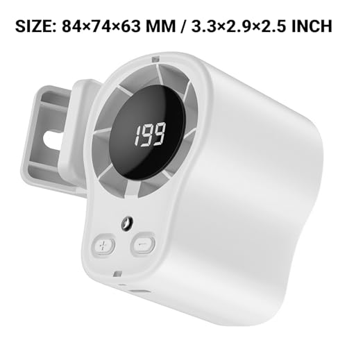 Mini ventilador portátil recargable USB con modo de enfriamiento y luz LED 6