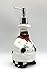 ACK Hand Painted Ceramic Happy Chef Collection Refillable Soap Dispenser, Lotion Jar, Kitchen Décor, Bathroom Décor