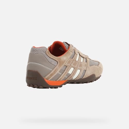Image of Geox mens Scarpe Da Ginnastica Basse fashion sneakers, Beige /Orange, 10 US