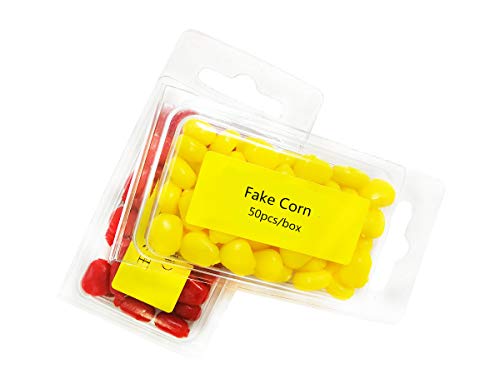 50PCS/Box Simulation Fake Corn Soft Baits Carp Fishing Lures Floating ...