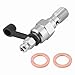ZJchao Banjo Bleed Screw, Banjo Nut Motorcycle Brake Caliper Bleed Screw Universal with Washers for Car (Silver)