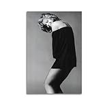 RedMush Poster de l'acteur Romy Schneider (16) sur toile   Décoration pour chambre à coucher, bureau, chambre   Cadeau sans cadre   30 x 45 cm