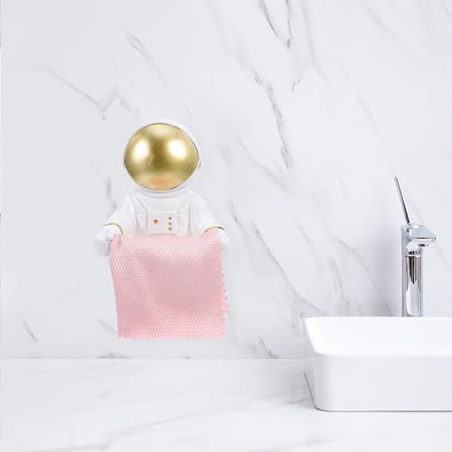 Porta papel higiénico de astronauta portátil: decora tu baño sin taladrar 6