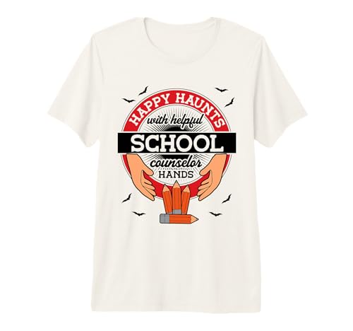 School Counselor Supplies Halloween School Counselor Premium T-Shirt