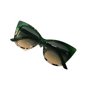 FCCBDFC Lunettes de Soleil Assorties Aux Couleurs Dégradées Simples Cat's Eye Box pour Femmes