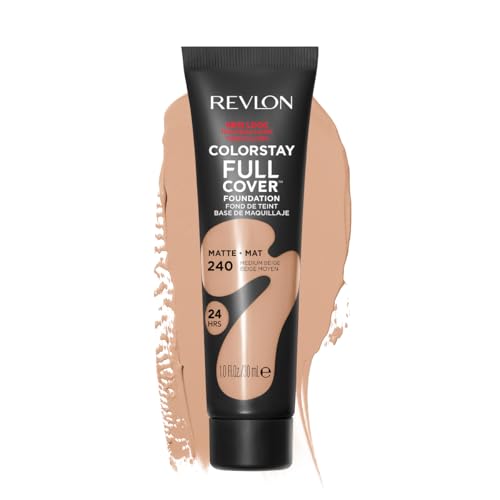 Revlon Liquid Foundation, ColorStay Face Makeup for Normal and Dry Skin, Longwear Full Coverage with Matte Finish, Oil Free, Medium Beige, 1.0 Fl Oz - Image 3