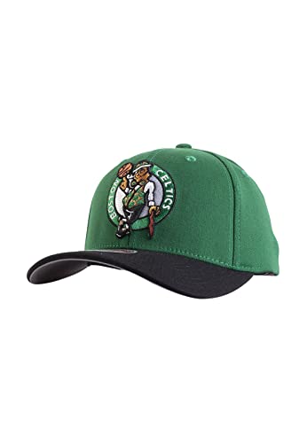 Mitchell & Ness Boston Celtics Curved Brim Snapback Hat Adjustable Cap miniatura 1